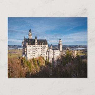 Fairy tale Neuschwanstein castle in Germany Postcard