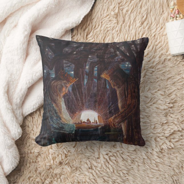 Fairy Tale of Kings | Mikalojus Ciurlionis | Throw Pillow (Blanket)