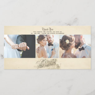Fairy Tale Old Vintage Wedding Thank You