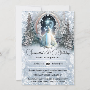 Fairy tale personalized invitations for girls