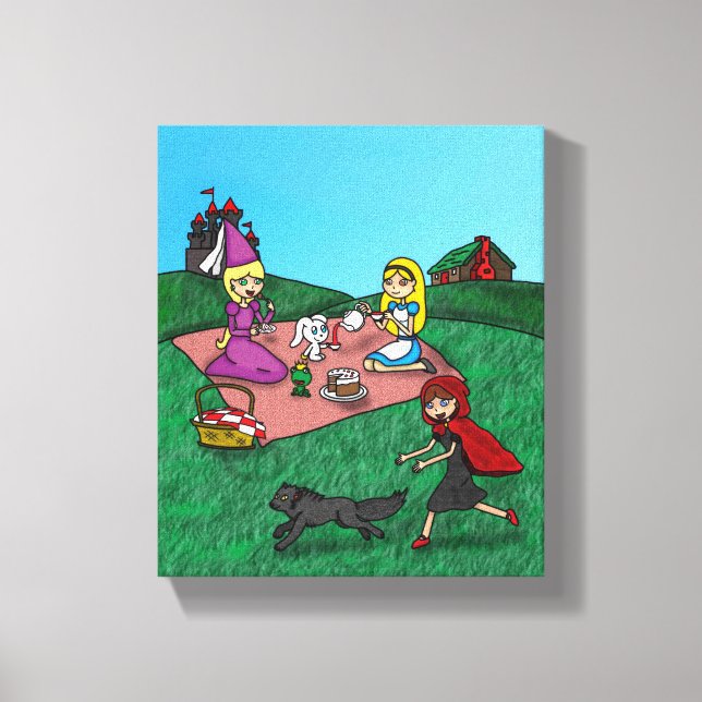 Fairy Tale Picnic Canvas Print (Front)