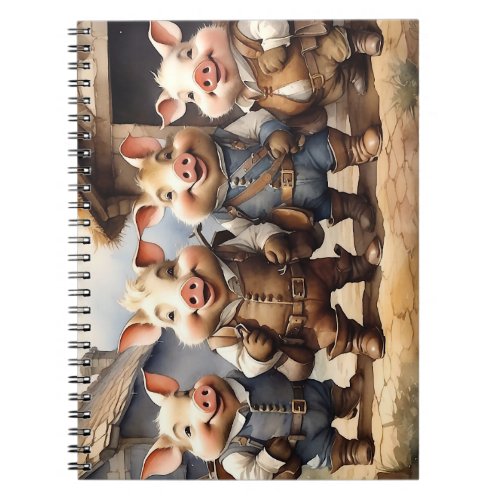 Fairy Tale Pigs Notebook