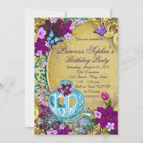 Fairy Tale Princess Birthday Party Invitation