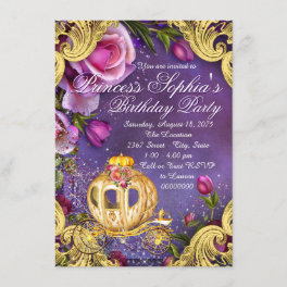 Fairy Tale Princess Birthday Party Invitations