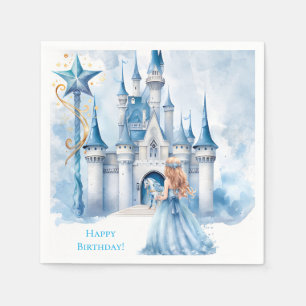 Fairy Tale Princess Castle Girl Birthday Party Napkins
