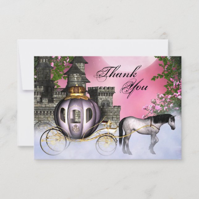 Fairy Tale Princess Flat Thank You Cards (Front)