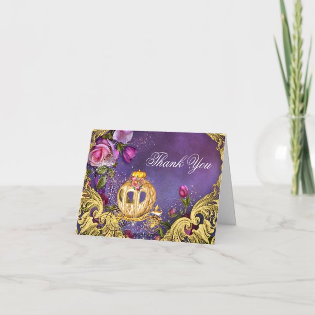 Fairy Tale Princess Thank You Card (Front)