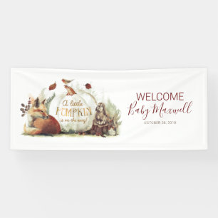 Fairy Tale Pumpkin Fall Baby Shower Banner