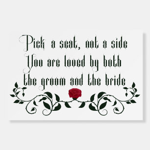Fairy Tale Quote Wedding Foam Board