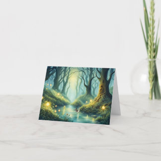 Fairy Tale River Birthday Card