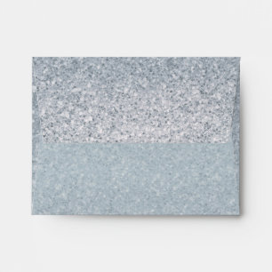 Fairy Tale Silver Glitter Sparkle Party Invitation Envelope