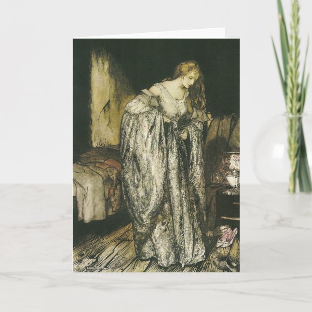 Fairy Tale Sparkle Dress by Arthur Rackham Card (Front)
