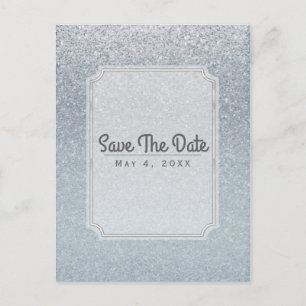 Fairy Tale Sparkle Glitter Party Save the Date Announcement Postcard