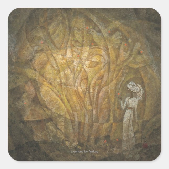 Fairy Tale Square Sticker (Front)