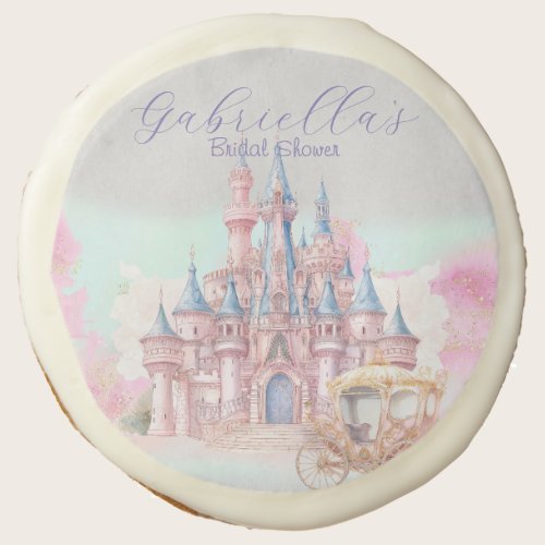 Fairy Tale Theme Castle & Carriage Sugar Cookie