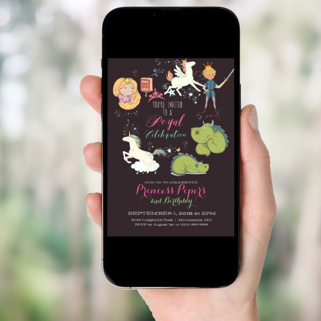 Fairy-tale Themed Party Invitation (Front Digital)