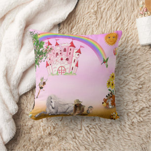 Fairy tale throw pillow