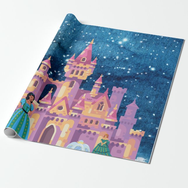Fairy-Tale View Wrapping Paper (Unrolled)