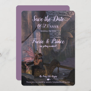 Fairy Tale Wedding - Flat Save The Date Card