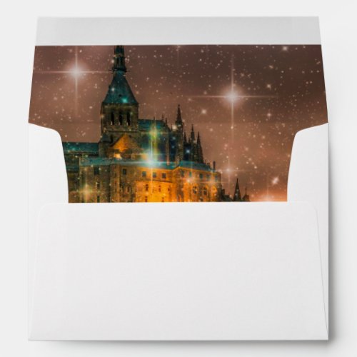 Fairy Tale Wedding Invitation Envelope _ Sunset