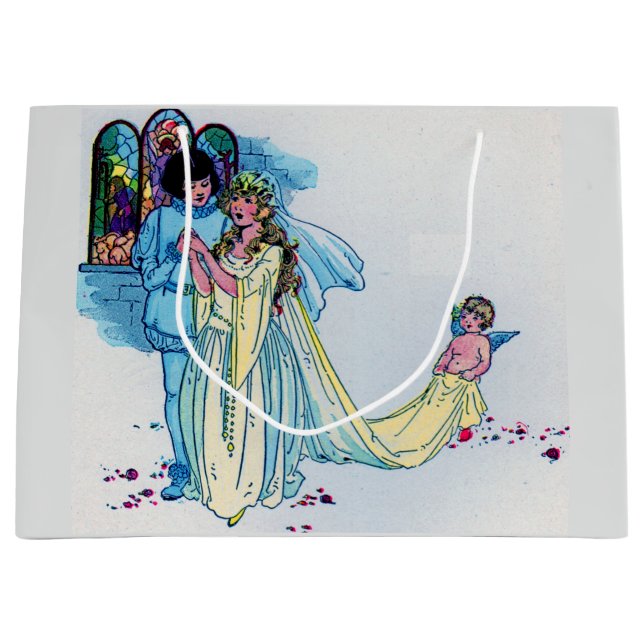 fairy tale wedding large gift bag (Front)