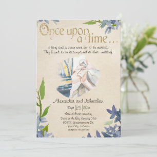 Fairy Tale Wedding Parchment Paper Design Invitation