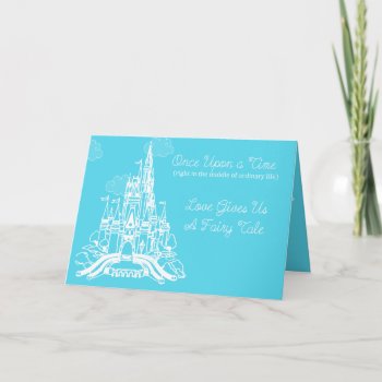 Fairy Tale Wedding Thank You Card by bunnieclaire at Zazzle