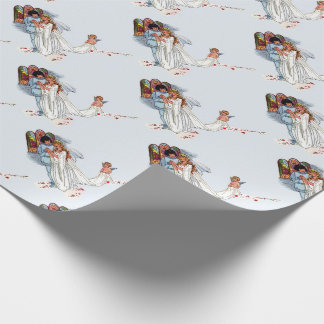 fairy tale wedding wrapping paper