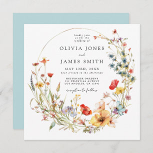 Fairy Tale Wildflower Wedding Invitation