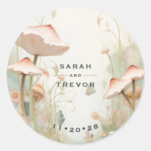 Fairy Tale Woodland Fairycore Romance Classic Round Sticker