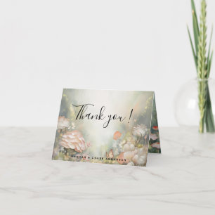 Fairy Tale Woodland Fairycore Romance Letterpress Thank You Card