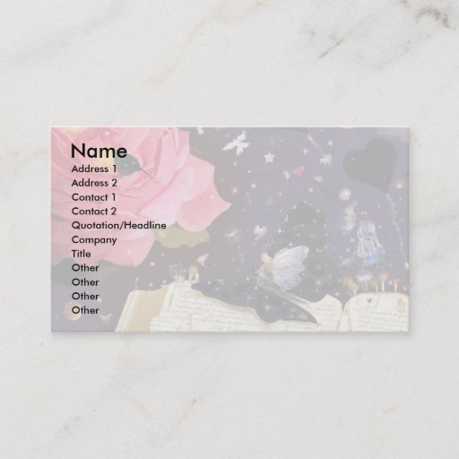 Customizable Fairy Tales! Business Card Template