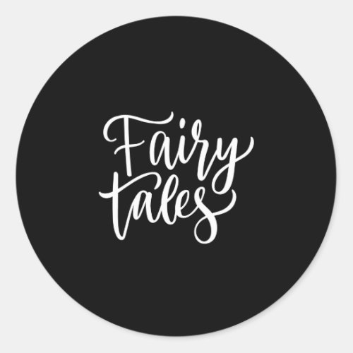 fairy tales classic round sticker