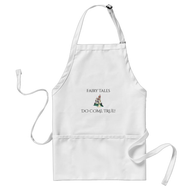 Fairy Tales Do Come True Princess Castle Adult Apron (Front)