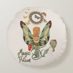 Fairy Tales & Magic Moments Round Pillow