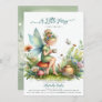 Fairy Tea Cup Wildflower Mushroom Baby Girl Shower Invitation