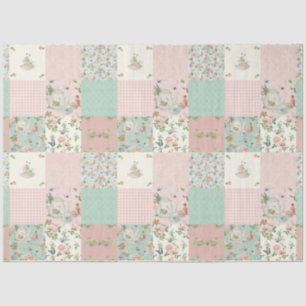 Fairy Tea Party Floral Pink Roses Baby Nursery Tissue Paper