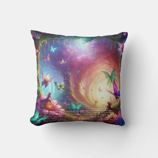 Fairy  throw pillow (Front)