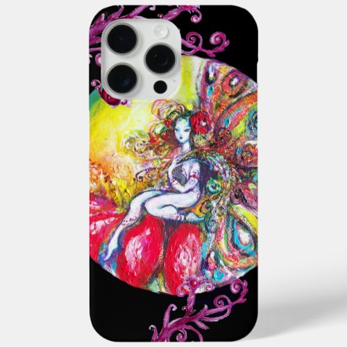 FAIRY TITANIA SITTING ON A RED FLOWER iPhone 15 PRO MAX CASE