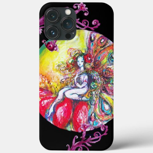 FAIRY TITANIA SITTING ON A RED FLOWER iPhone 13 PRO MAX CASE