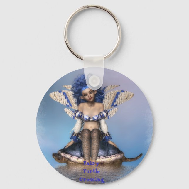 Fairy Turtle Crossing II Keychain (Front)