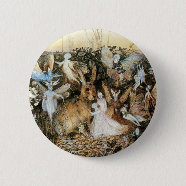 Fairy Twilight by John Anster Fitzgerald Button (Front)