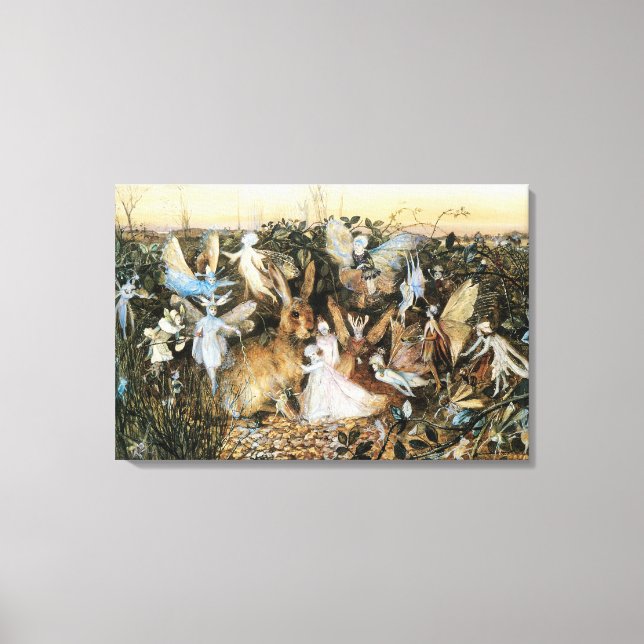 Fairy Twilight by John Anster Fitzgerald Canvas Print (Front)