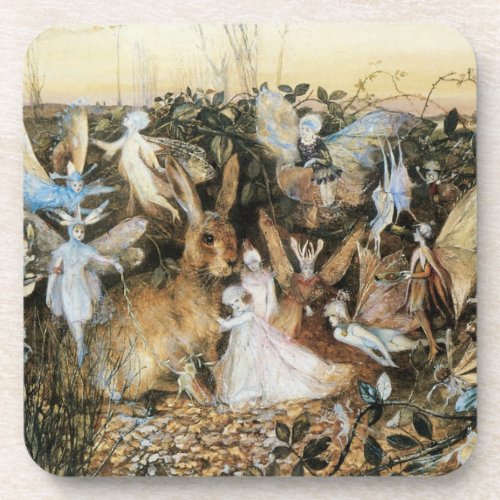 Fairy Twilight by John Anster Fitzgerald Drink Coaster