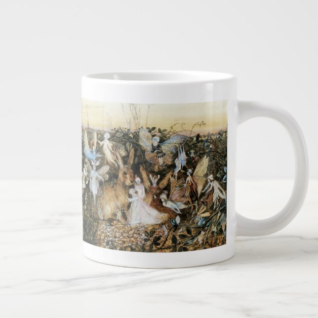 Fairy Twilight by John Anster Fitzgerald Giant Coffee Mug (Right)