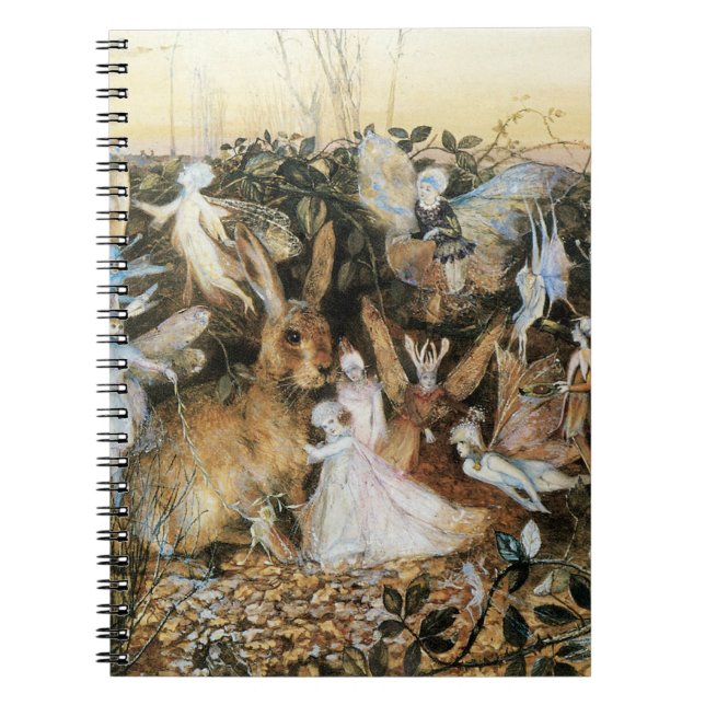 Fairy Twilight by John Anster Fitzgerald Notebook (Front)