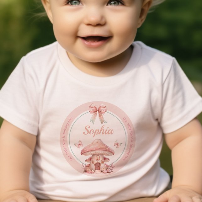 Fairy Twins Mushroom House Birthday Toddler T-shirt (Creator Uploaded)