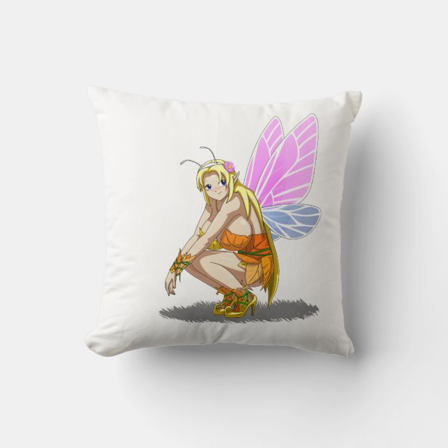 Fairy Ucogi Throw Pillow (Front)