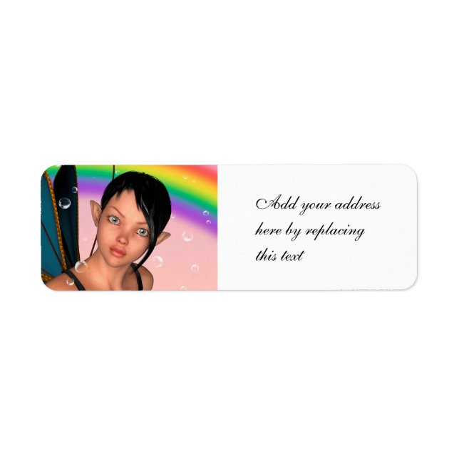 Fairy under Rainbow Label (Front)