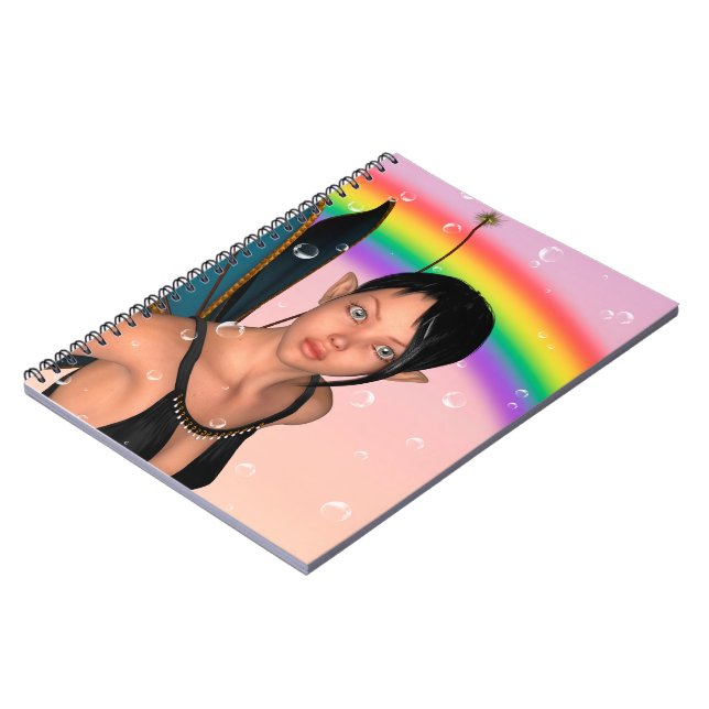 Fairy under Rainbow Notebook (Left Side)